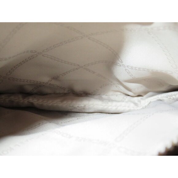 Michael Kors Mercer Medium Blue Pebbled Leather Crossbody Satchel Tote Handbag - Picture 7 of 12